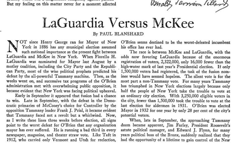 What History Tells Us About the Rise of Fiorello La Guardia