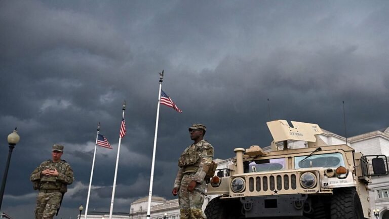 National Guard vehicle crashes into car in Washington, D.C. : NPR