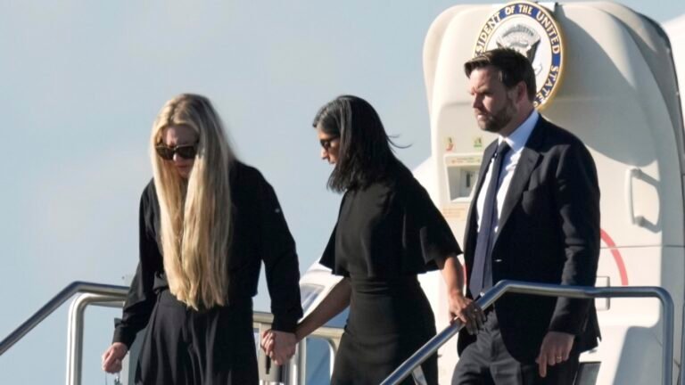 Erika Kirk, Charlie Kirk’s widow, says his mission will continue : NPR