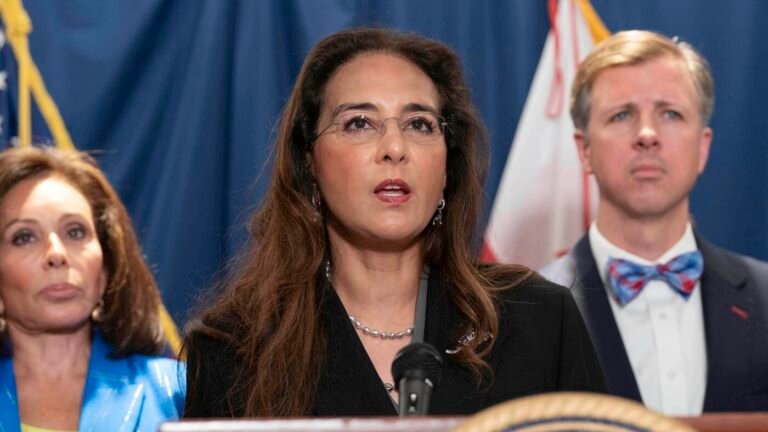 Trump’s DOJ sues Maine and Oregon over states’ voter data : NPR