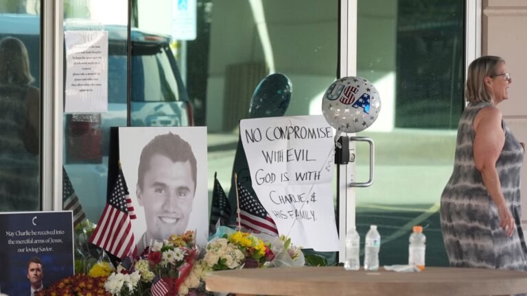 Trump blames rhetoric from the left after Kirk death : NPR