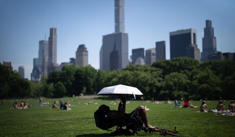 Eastern U.S. sweats through another hot day before rain, cold move in