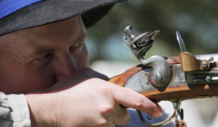 Muskets like those from 1776 are mostly exempt from today’s gun laws