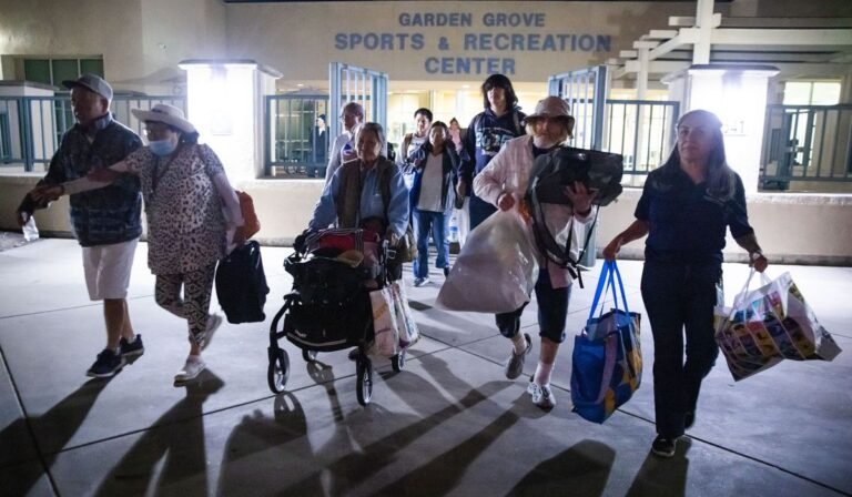 Evacuation centers fill up in Southern California as efforts continue to cool damaged chemical tank