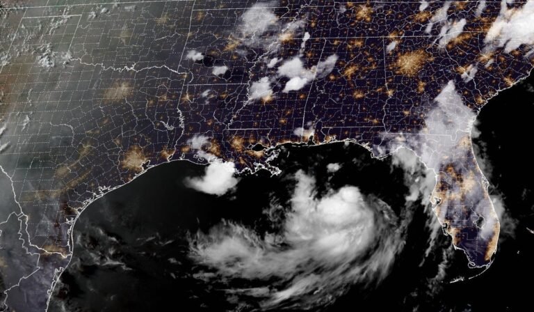 Tropical Storm Bertha in the Gulf of Mexico is moving toward the Florida Panhandle and Alabama