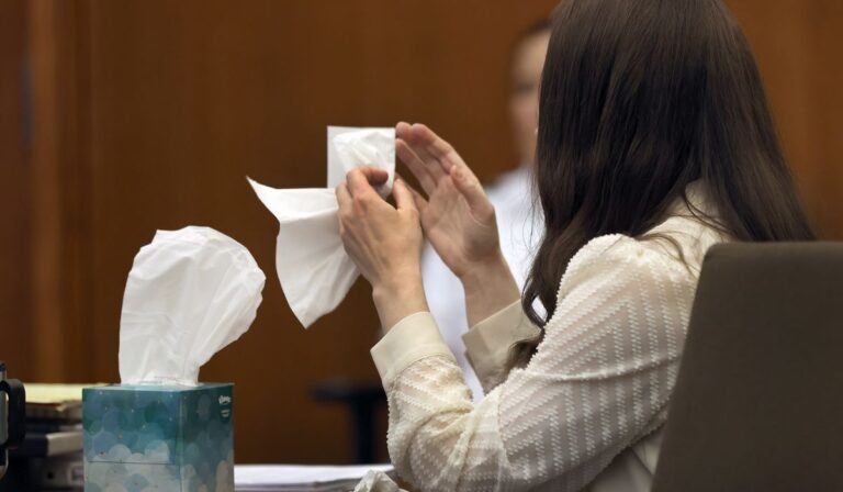 Lindsay Clancy sobs at murder trial as jurors view autopsy photos of her youngest child