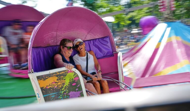 Spinning and dipping, Minnesota fairgoers delight in the classic Tilt-A-Whirl ride as it turns 100