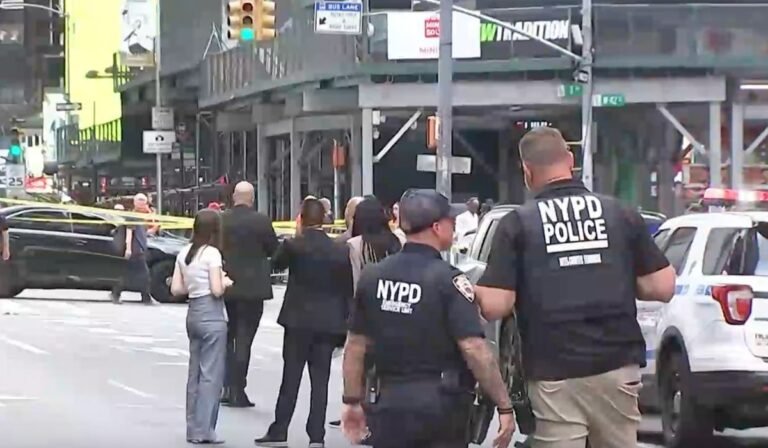 Woman killed by police after stabbing 2 in New York’s Times Square, killing 1