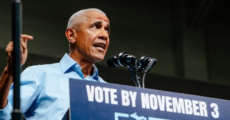 Midterm Elections Live Updates: Obama and Harris Head to Georgia as Trump Visits Ohio